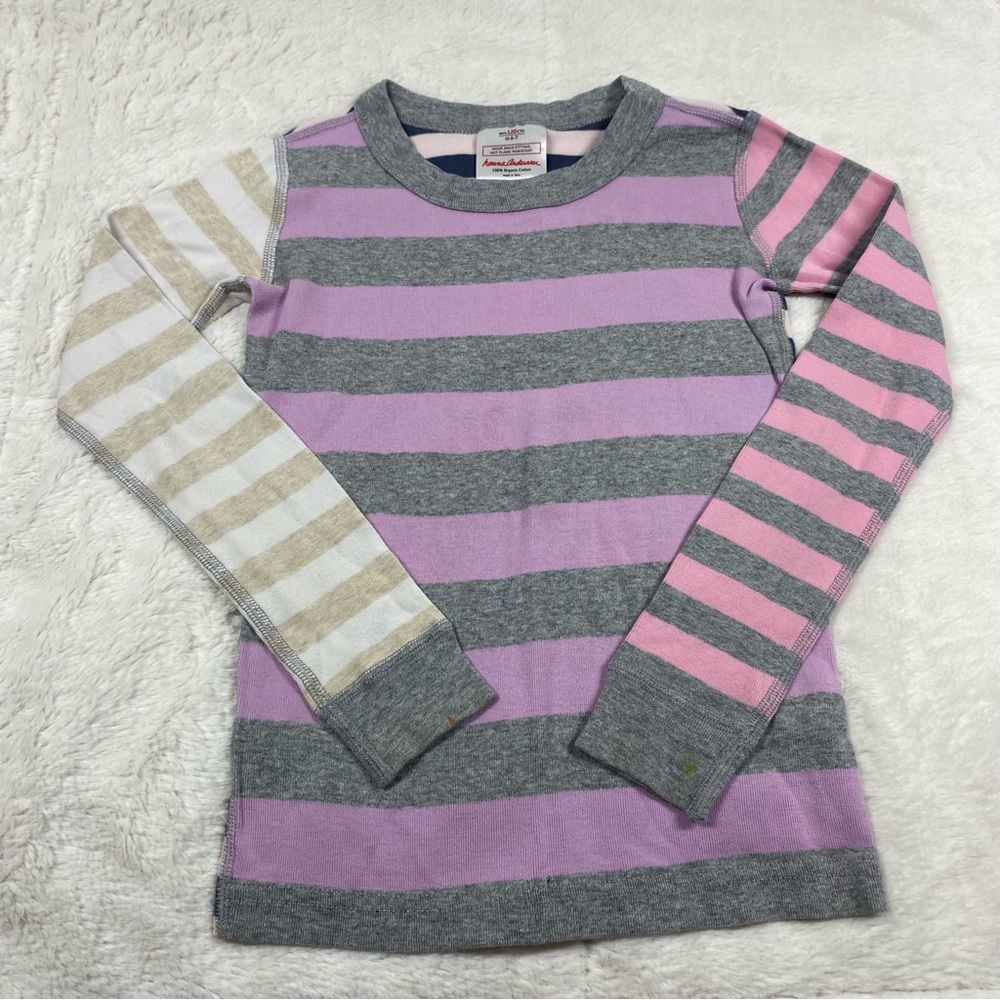 Hanna Andersson Striped Pajama Top Size 6-7 (120)